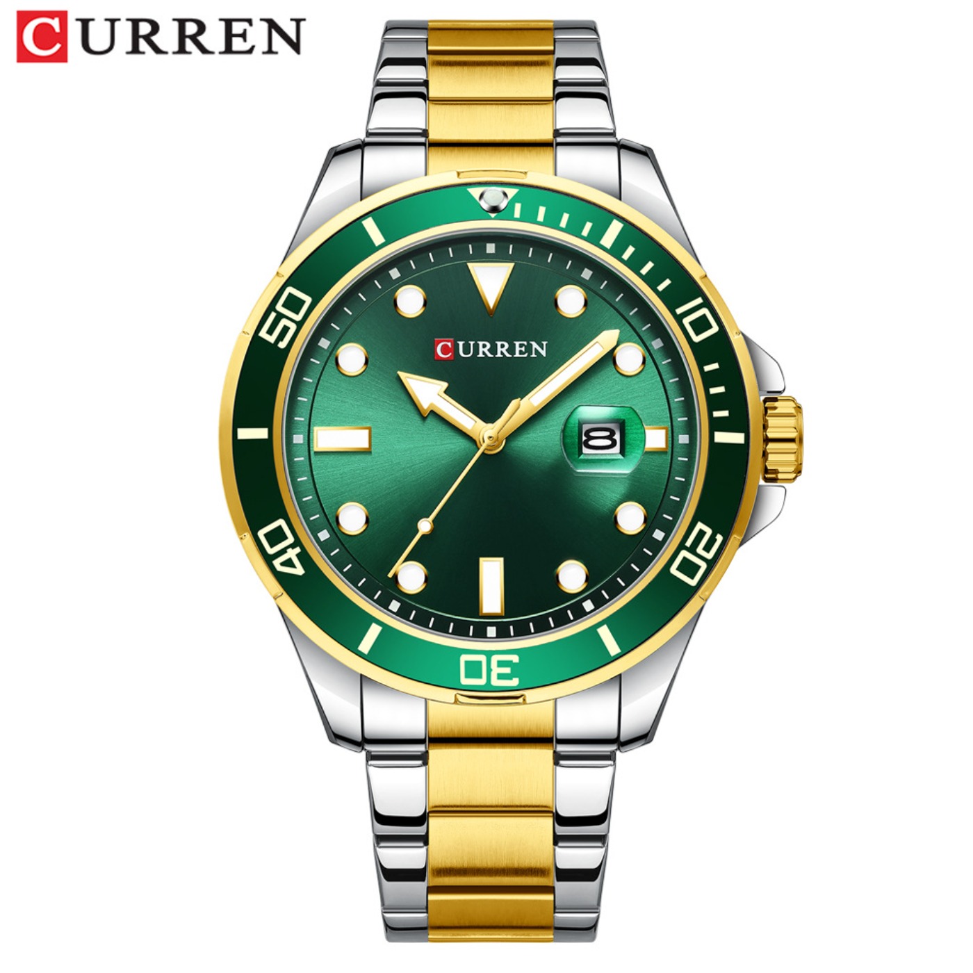 Luxury Watch Green - CURREN Nieuwe Green Water Ghost-serie Merk