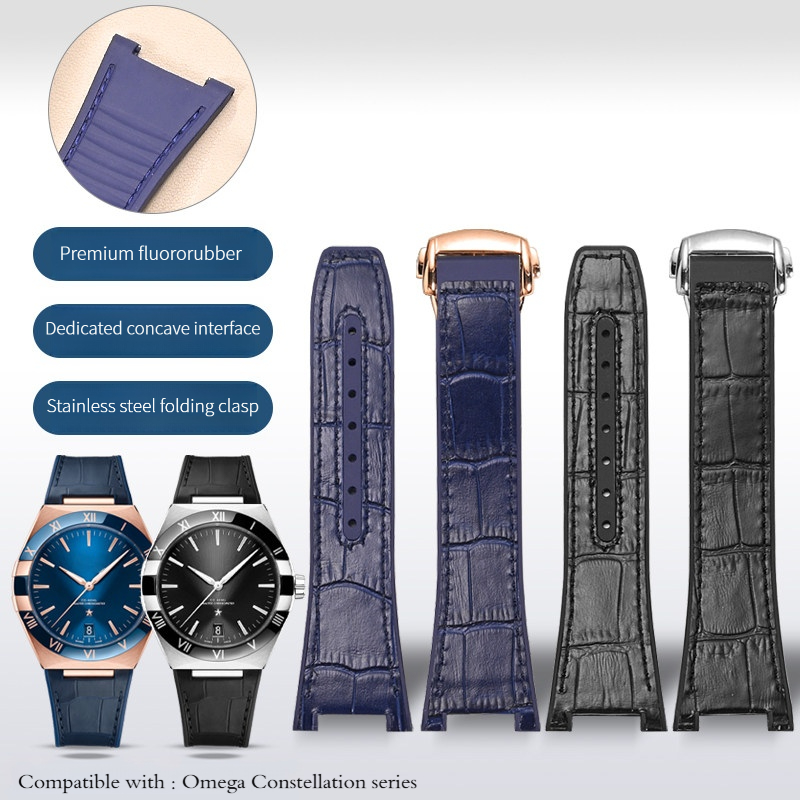 Omega Watch Constellation - Voor Omega Constellation-serie echt rundleer +