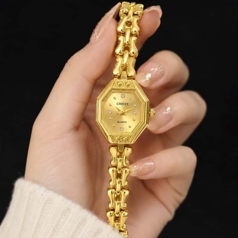 Luxury Watch Green - CHISTE merk dameshorloge Prachtige luxe retro