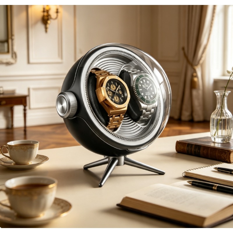 Zero Luxury Watch - Automatische horlogeopwinder zonder magnetisme, stille LED-horlogeopwinderdoos
