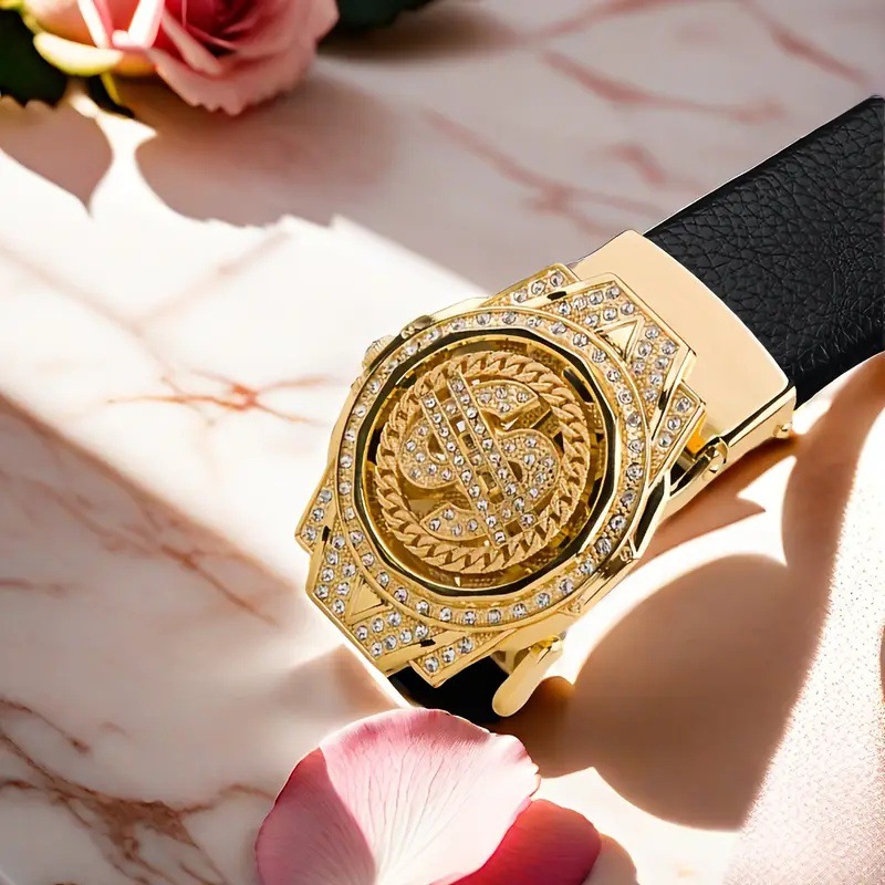 Luxury Watch In China - Nieuwe luxe gouden horlogegesp bruin PU