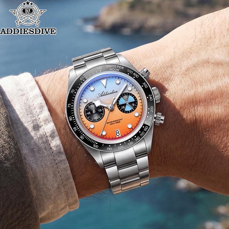 Zero Luxury Watch - ADDIESDIVE Heren Chronograaf Quartz Horloge AD2559