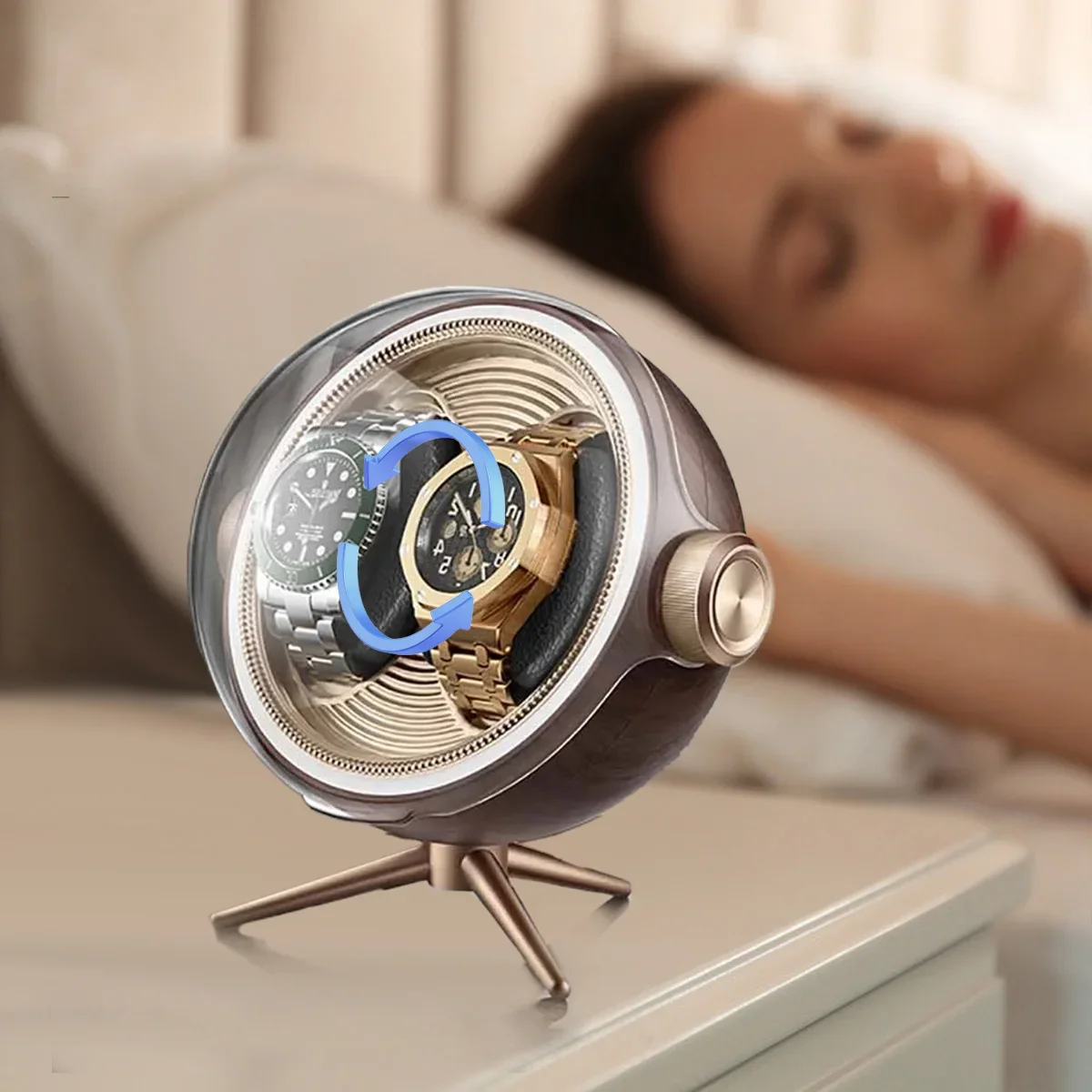 Zero Luxury Watch - Luxe automatische watchwinder met nulmagnetisme Huishoudelijke