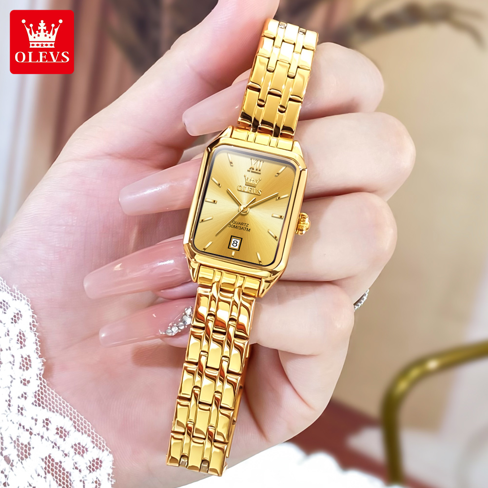 Luxury Watch Green - OLEVS Luxe topmerk dameshorloges Waterdicht Elegant