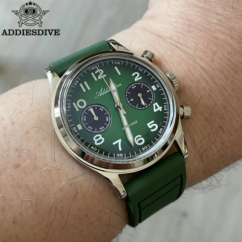 Zero Luxury Watch - ADDIESDIVE Horloges Nieuwe Chronograaf VK64 Quartz