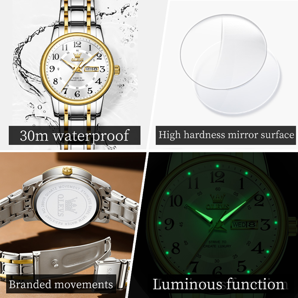 OLEVS 2891 Luxe Merk Mode dame - Luxury Watch Green recensie en prijs