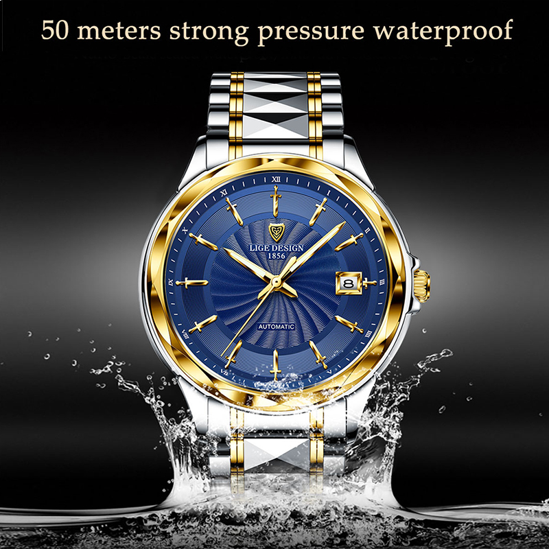 LIGE Topmerk Automatische Horl - Tourbillon Movement Watch recensie en prijs