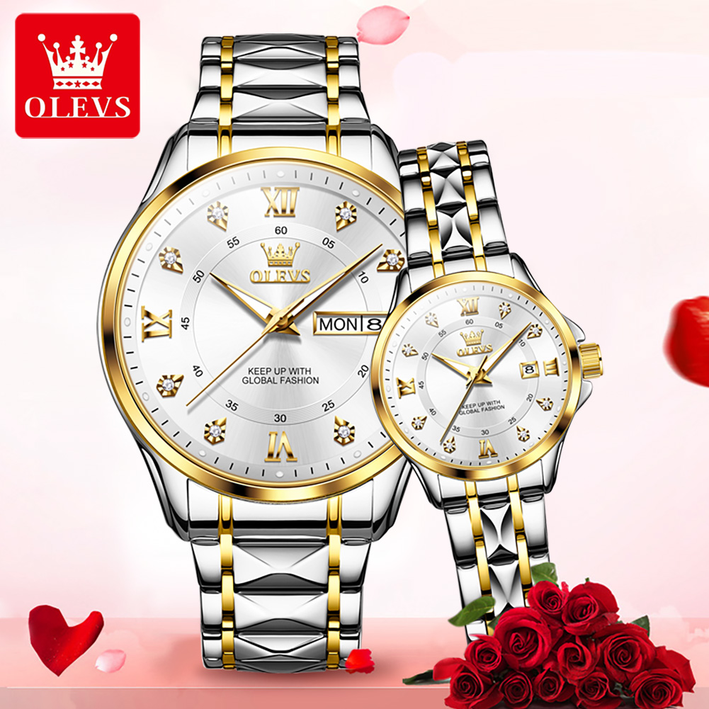 OLEVS 2906 paar horloge origin - Luxury Watch Wallpaper recensie en prijs