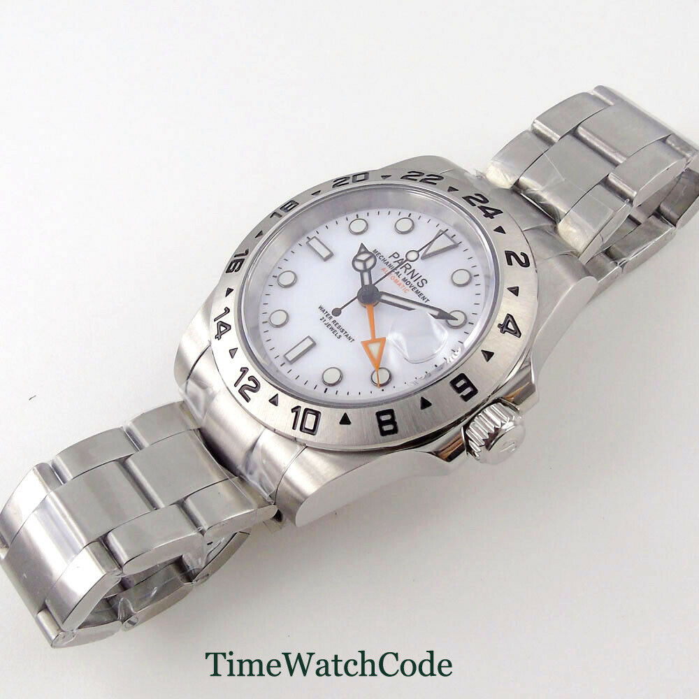 Parnis 40Mm Saffierglas Automa - Gmt Dual Timezone Watch recensie en prijs