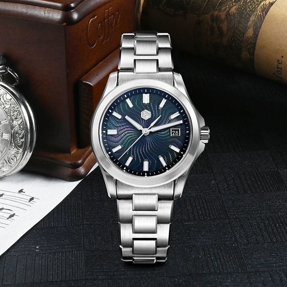 San Martin Heren Automatisch H - Guilloché Dial Watch recensie en prijs