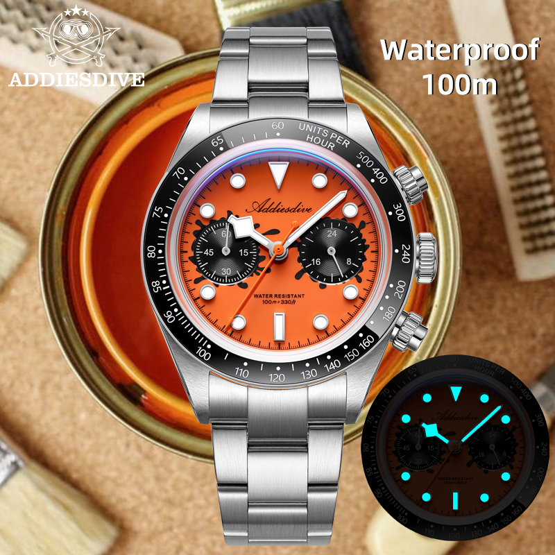 ADDIESDIVE Quartz Chronograaf  - Zero Luxury Watch recensie en prijs