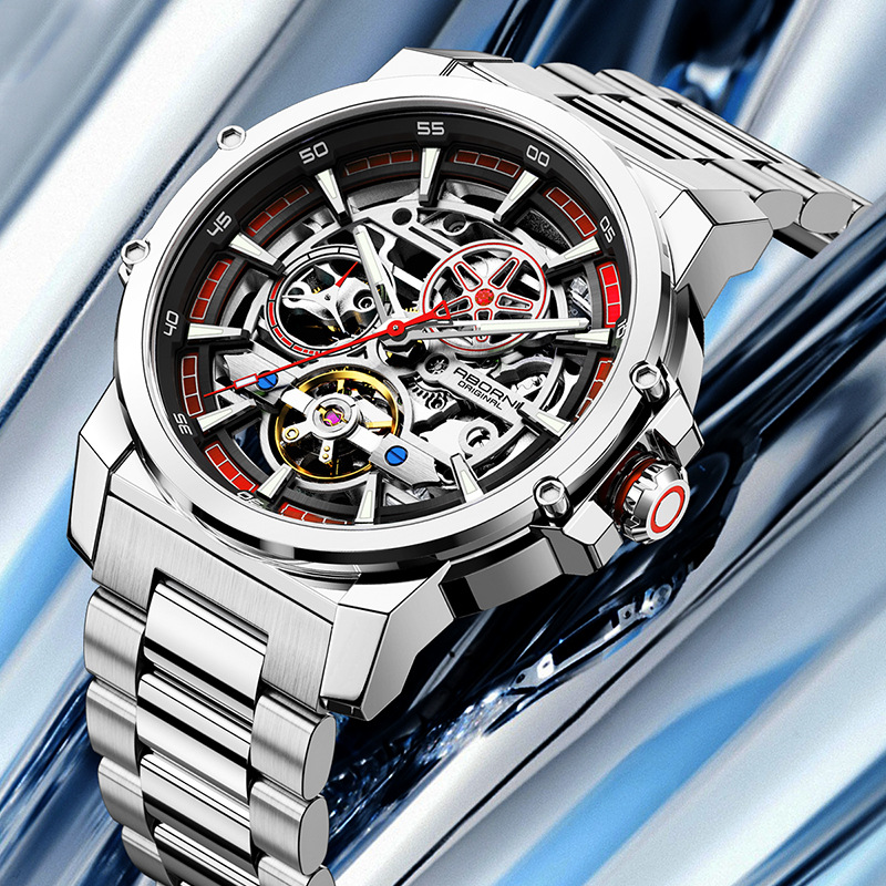 ABORNI 9039 Uniek ontwerp Skel - Tourbillon Movement Watch recensie en prijs