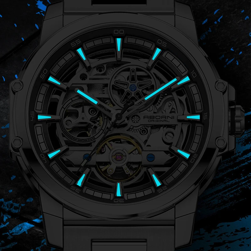 ABORNI 9039 Uniek ontwerp Skel - Tourbillon Movement Watch recensie en prijs