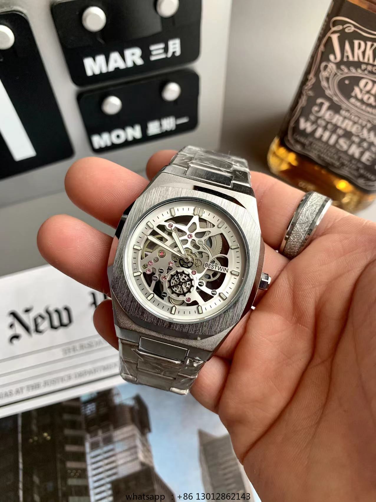 Stalen strip waterdicht gepers - Luxury Watch Green recensie en prijs