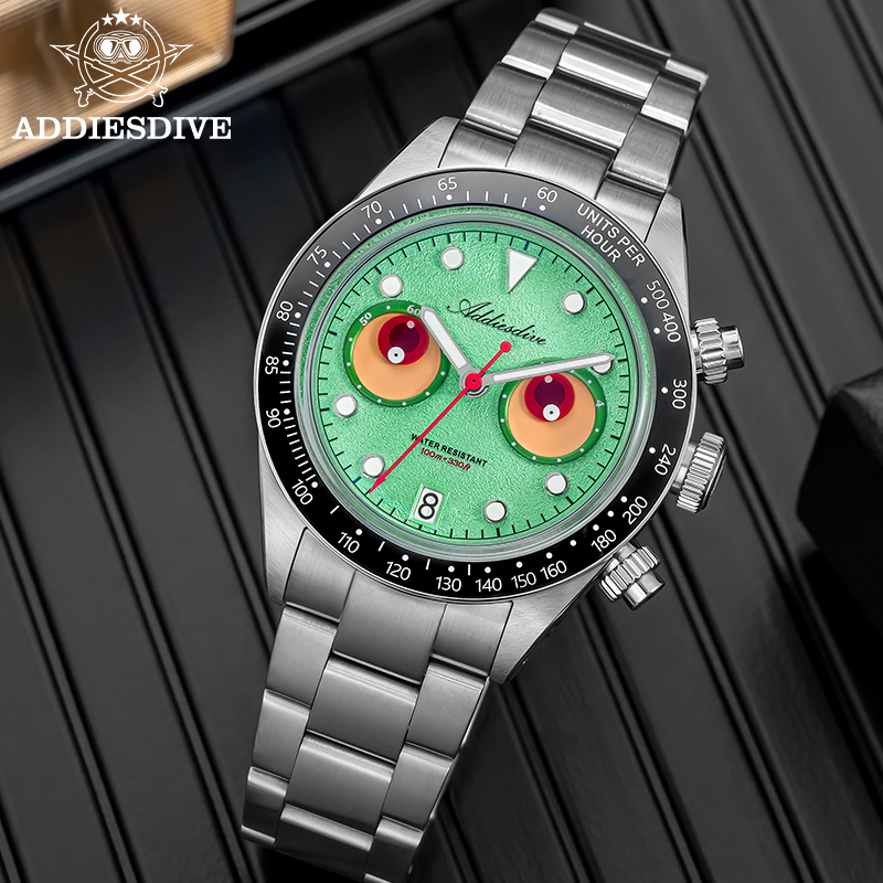 ADDIESDIVE chronograaf quartz  - Zero Luxury Watch recensie en prijs